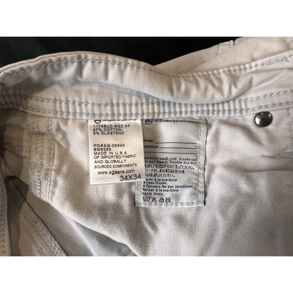 Adriano Goldschmied The Graduate Tailored Leg Khaki Cotton Chino 34x34(28) - Picture 4 of 11